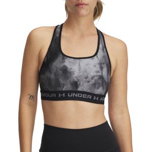 Mid Crossback Grey Sports Bra