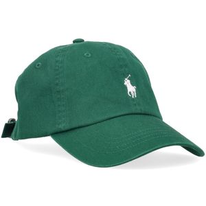 Cappellino verde con pony bianco