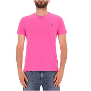 T-shirt rosa Slim Fit con logo