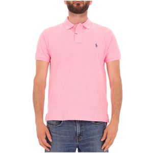 Pink Slim Fit Cotton Polo