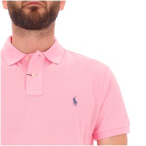 Pink Slim Fit Cotton Polo