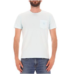 T-Shirt Custom Slim Fit con taschino Sky