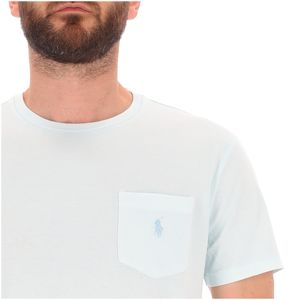 T-Shirt Custom Slim Fit con taschino Sky