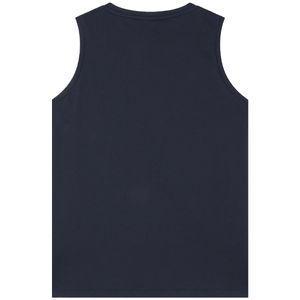 Jersey tank top with metallic logo