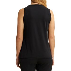 Jersey tank top with metallic logo