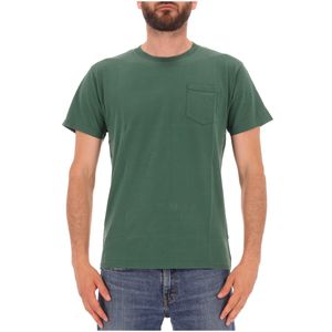 Cotton crew neck pocket t-shirt