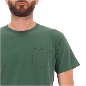 Cotton crew neck pocket t-shirt