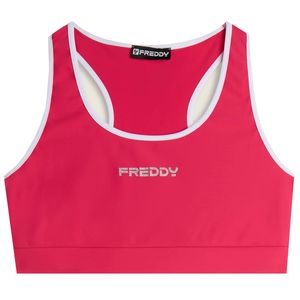 Sports bra with contrasting trim