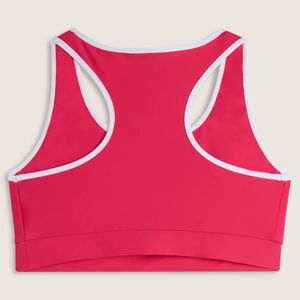 Sports bra with contrasting trim