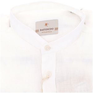 Simo linen shirt with koran collar