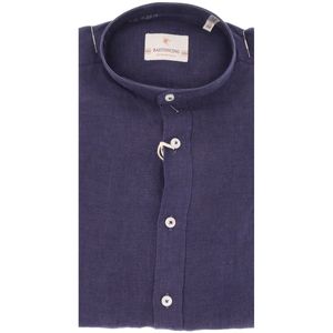 Simo linen shirt with koran collar