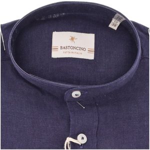 Simo linen shirt with koran collar