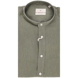 Simo linen shirt with koran collar