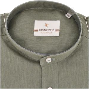 Simo linen shirt with koran collar