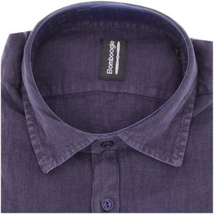 Long-sleeved shirt in pure linen