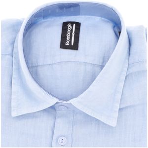 Long-sleeved shirt in pure linen