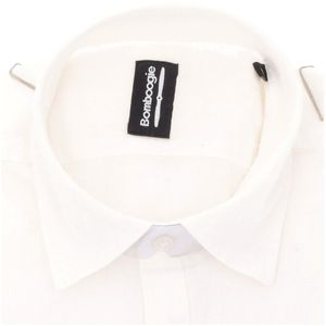 Long-sleeved shirt in pure linen