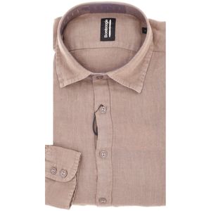 Long-sleeved shirt in pure linen