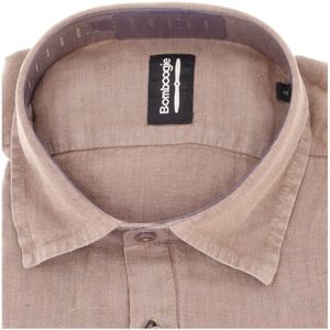 Long-sleeved shirt in pure linen
