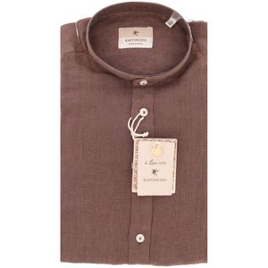 Simo linen shirt with koran collar