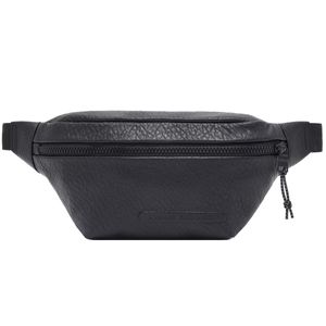 Faux leather tumbled pouch