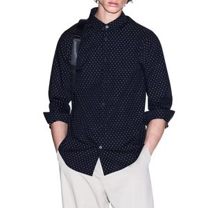 Camicia in cotone jacquard regular fit