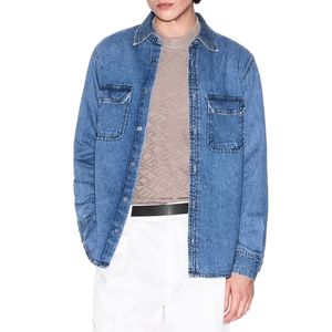 Camicia regular fit in denim slavato