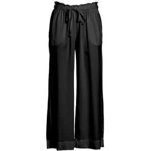 Pantalone cropped in lyocell con coulisse