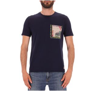T-Shirt Pocket navy in jersey