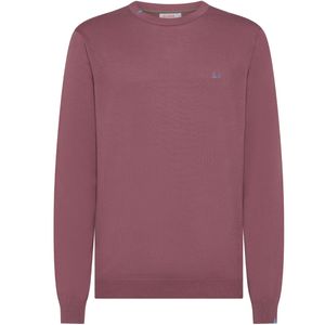 Maglione in cotone con logo ricamato