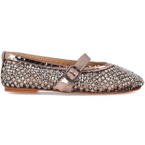Grey ballerinas with studs