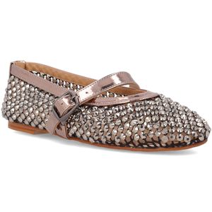 Grey ballerinas with studs