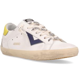 Sneakers bianche Suprime in cuoio