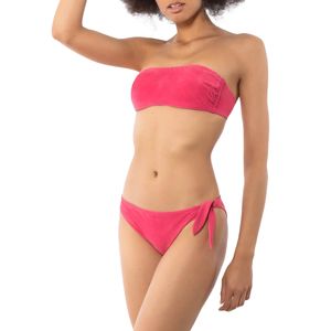 Pink bandeau bikini top