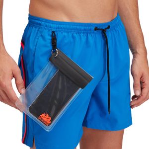 Swim boxer with waterproof pouch