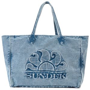 Tote bag Roberts effetto denim scolorito
