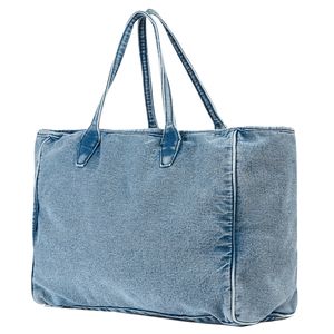 Tote bag Roberts effetto denim scolorito