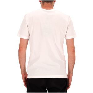T-shirt con maxi logo circolare tono su tono