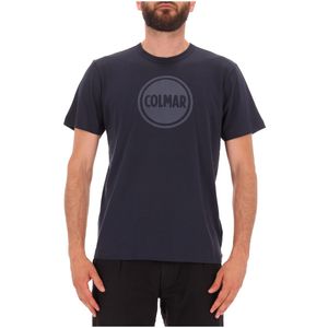 T-shirt con maxi logo circolare tono su tono