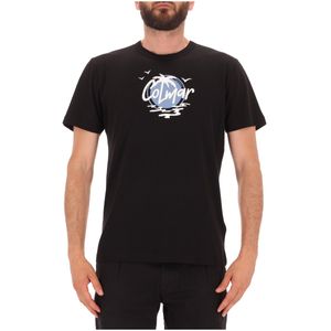 T-shirt con logo mare e palme Colmar