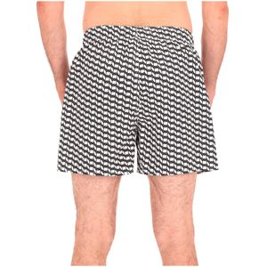 Boxer da mare con logo all over
