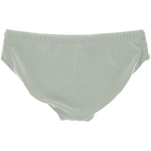 Slip mare a righe con logo ricamato