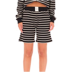 Shorts a righe in cotone
