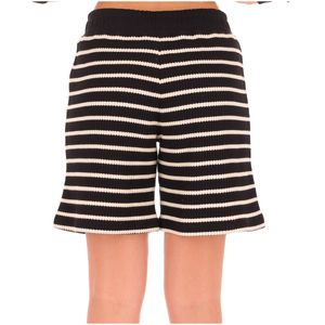 Shorts a righe in cotone