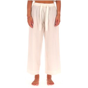 Pantalone loungewear con logo ricamato