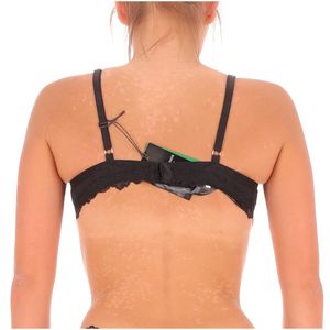 Reggiseno a triangolo nero in pizzo