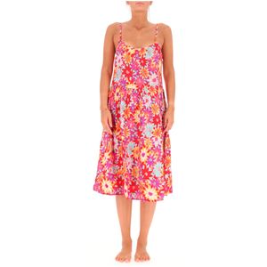 Abito lungo floreale con spalline