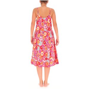 Abito lungo floreale con spalline