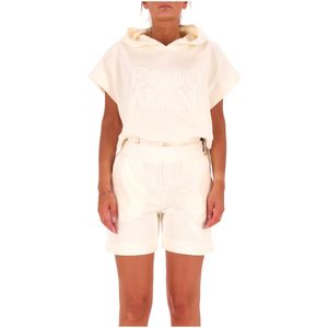 Shorts in cotone con logo teddy