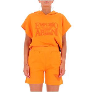 Shorts in cotone con logo teddy
